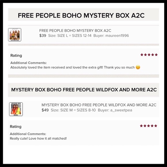 FREE PEOPLE BOHO MYSTERY BOX A3C - Picture 14 of 16